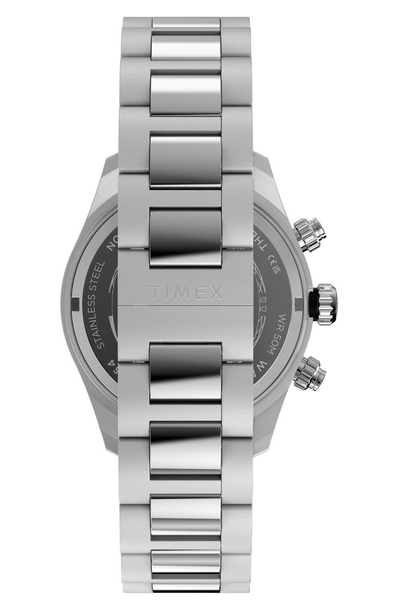Timex<sup>®</sup> Waterbury Heritage Chronograph Bracelet Watch, 39mm, Alternate, color, Stainless Steel