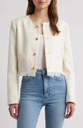 FRAME The Fringe Trim Tweed Jacket