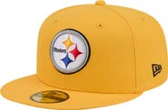 New Era Men's New Era Gold Pittsburgh Steelers 59FIFTY Fitted Hat