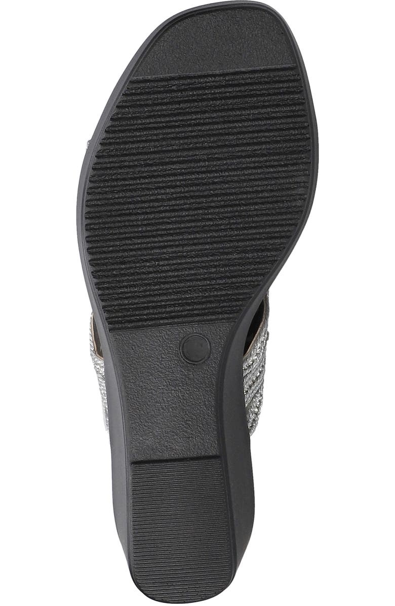 EASY STREET Selva Platform Wedge Slide Sandal, Alternate, color, Silver