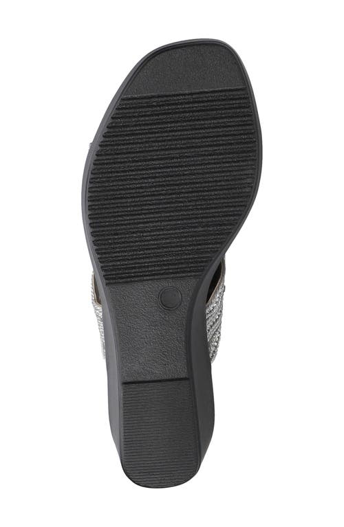 EASY STREET EASY STREET SELVA PLATFORM WEDGE SLIDE SANDAL