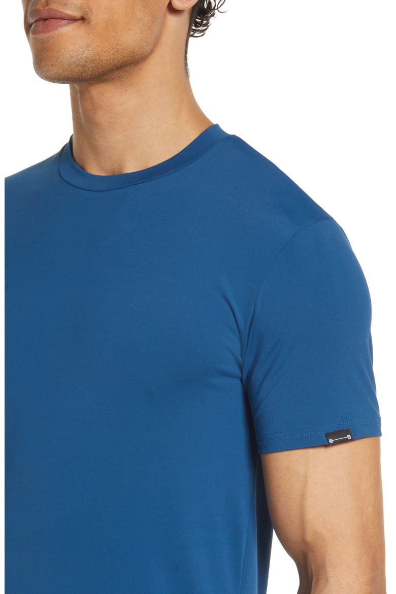 Men's Havok Stretch Crewneck T-Shirt, Alternate, color, COBALT