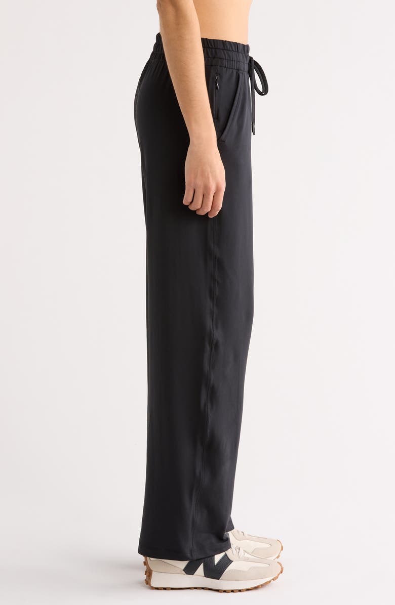 Zella Move In Straight Leg Sweatpants, Alternate, color, Black