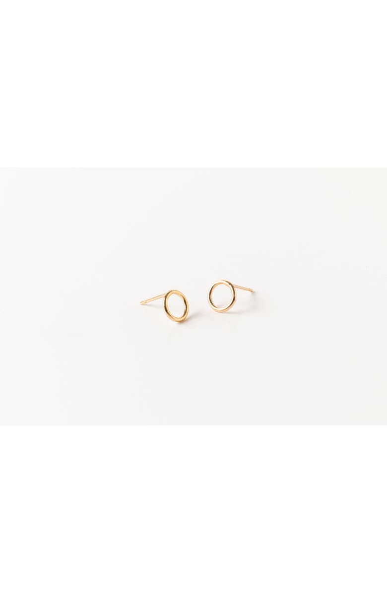 Sheena Marshall Jewelry Margo Petite Circle Studs, Main, color, 14K Gold Fill