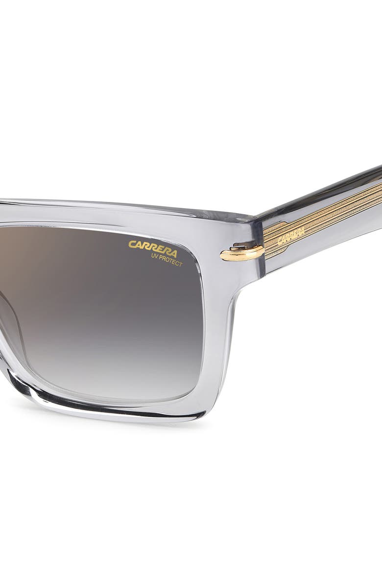 Carrera Eyewear 54mm Rectangular Sunglasses, Alternate, color, Grey