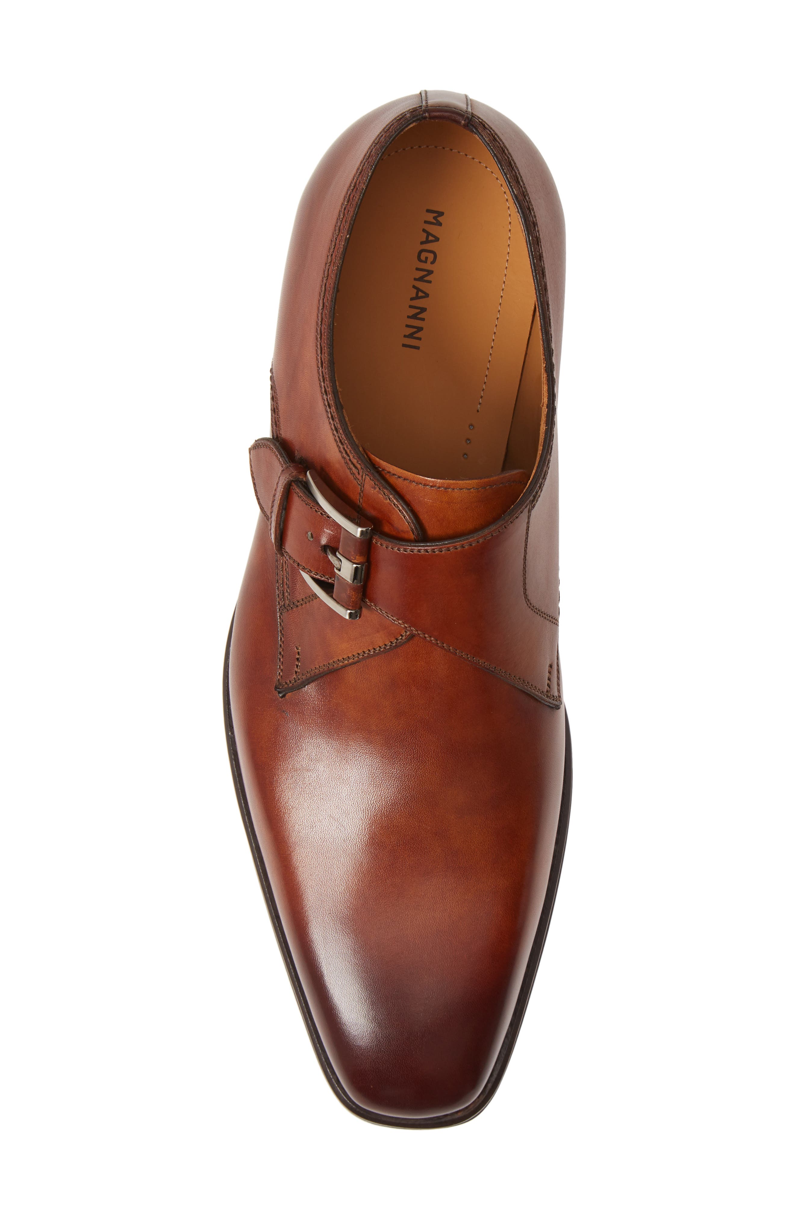 Marco II Monk Strap Shoe, Alternate, color, COGNAC LEATHER