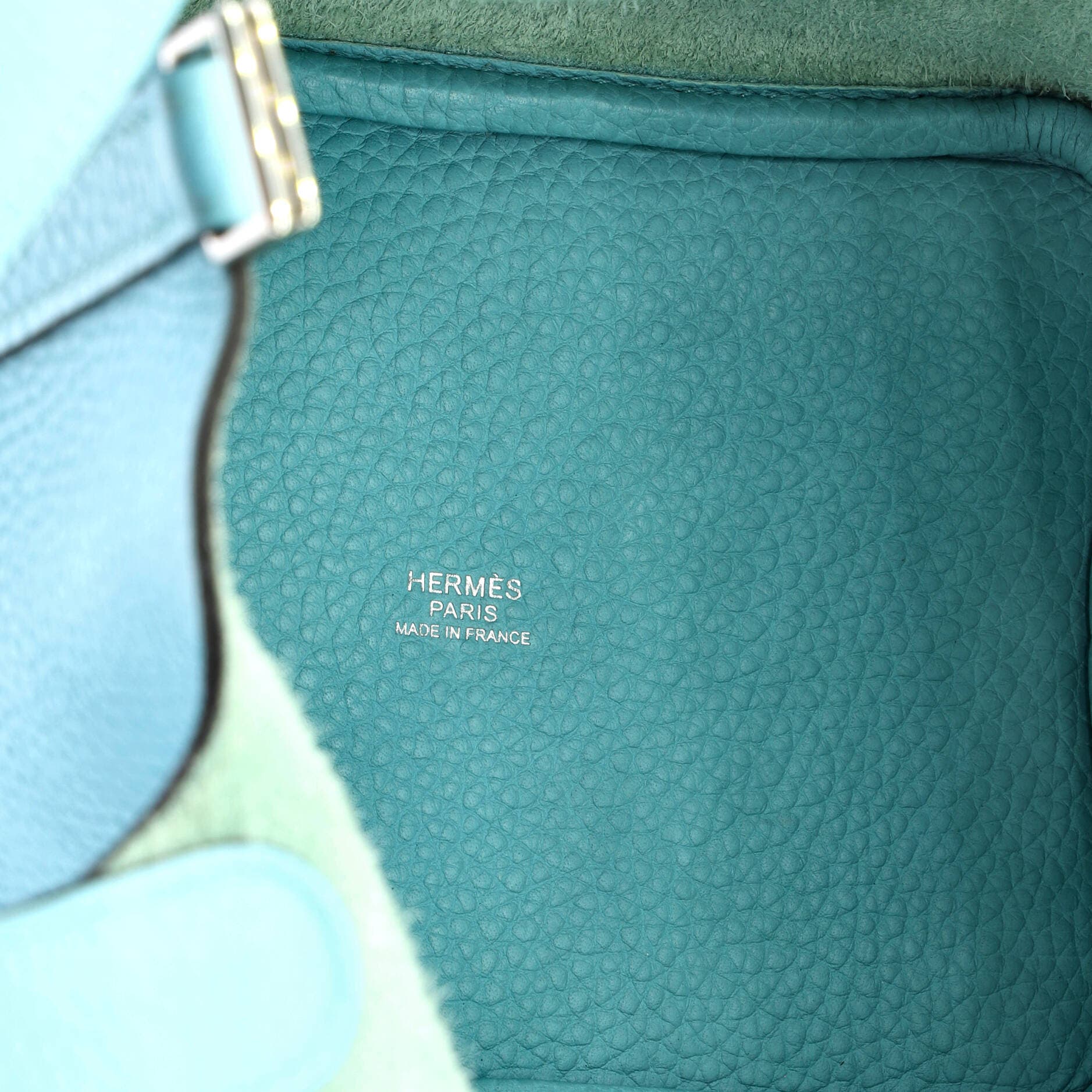 Pre-Owned Hermes Picotin Lock Bag Clemence PM, Alternate, color, Bleu Atoll