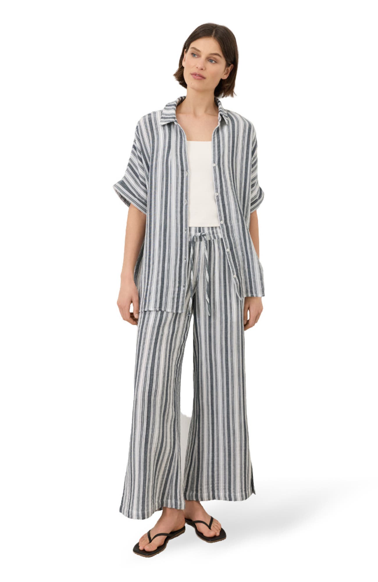 Coastal Stripe Navy Blue