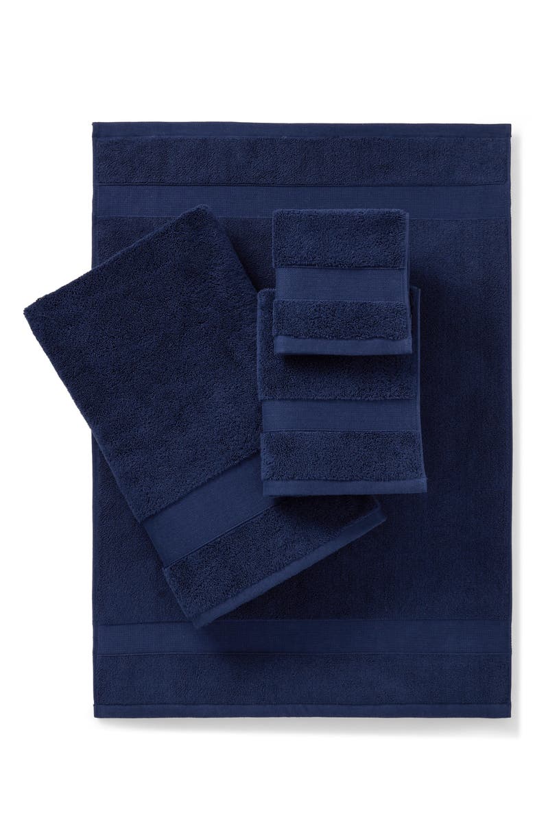 Lauren Ralph Lauren Watson Cotton Terry Cloth Bath Towel, Alternate, color, Navy