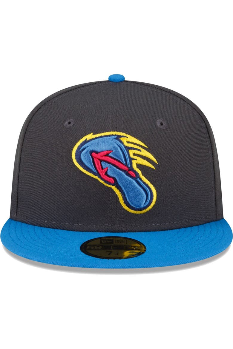 Men's New Era Black San Antonio Missions Copa De La Diversion 59FIFTY Fitted Hat, Alternate, color, Charcoal