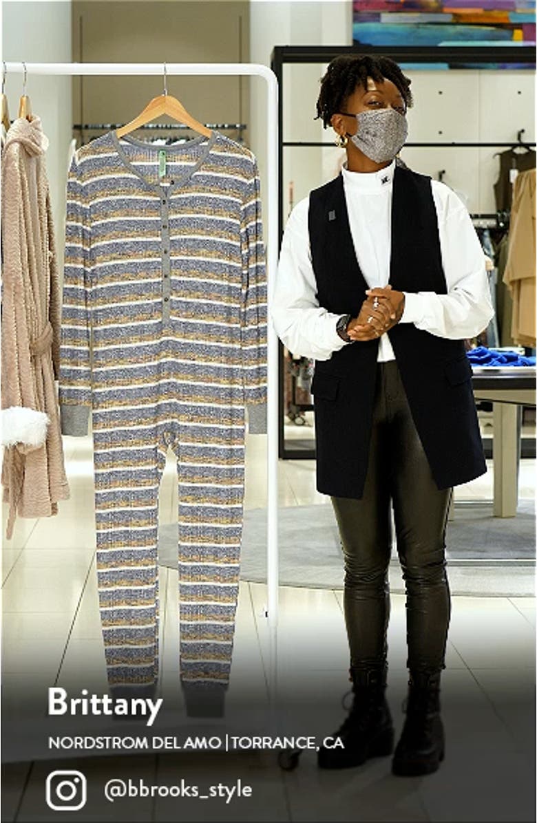 Intimates Overslept Stripe Jumpsuit, sales video thumbnail