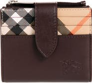 Burberry Pop Check Zip Wallet