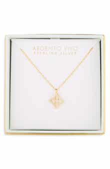 Cutout Quad Pendant Necklace