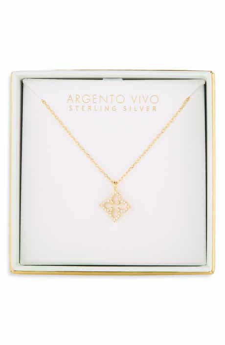 Cutout Quad Pendant Necklace