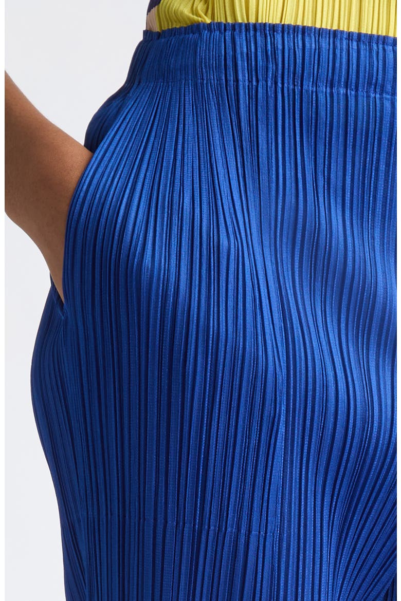 Monthly Colors July Pleated Pants, Alternate, color, 72-BLUE