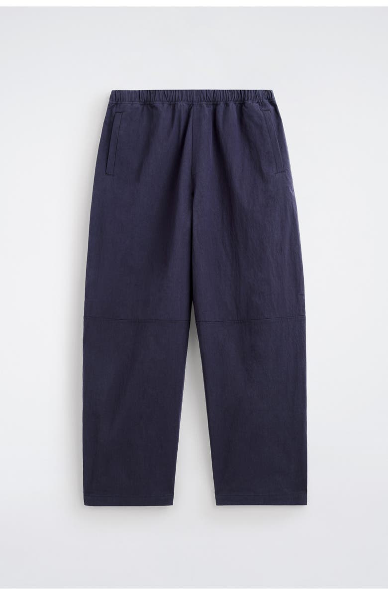 COS Elasticized Relaxed-Fit Barrel-Leg Pants, Alternate, color, Navy