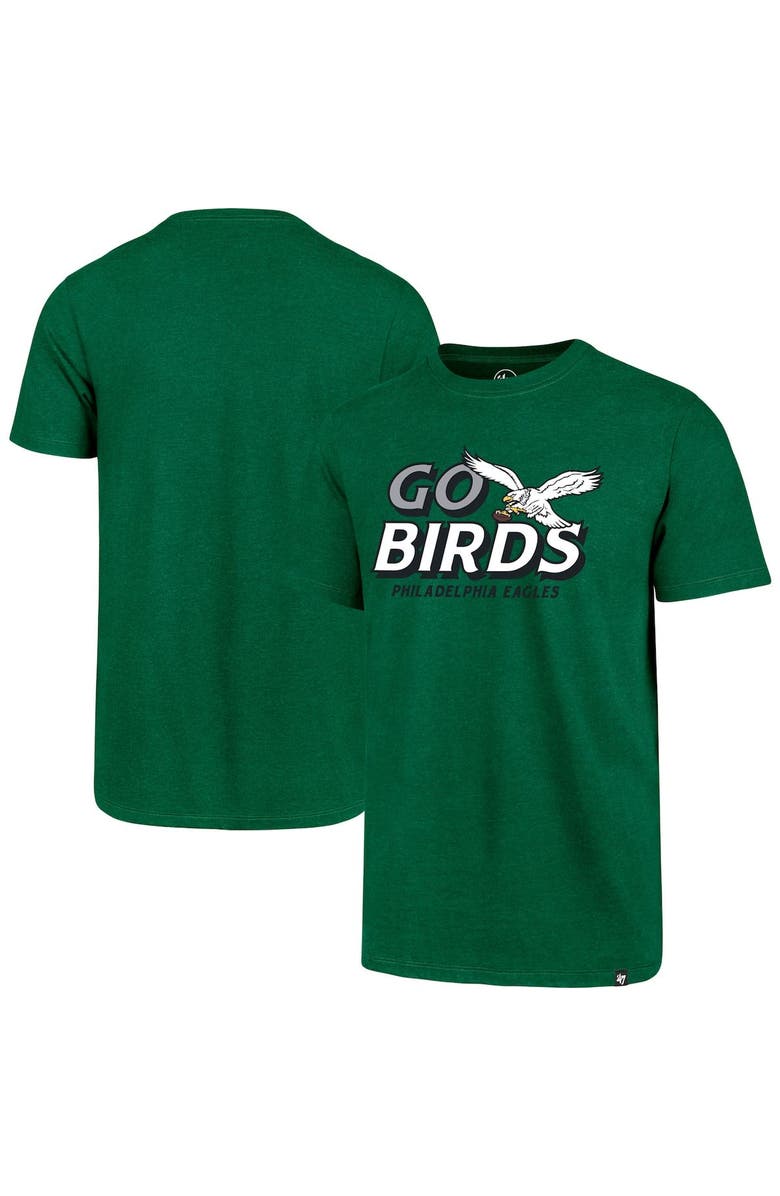 '47 Men's '47 Kelly Green Philadelphia Eagles Throwback Club T-Shirt, Main, color,