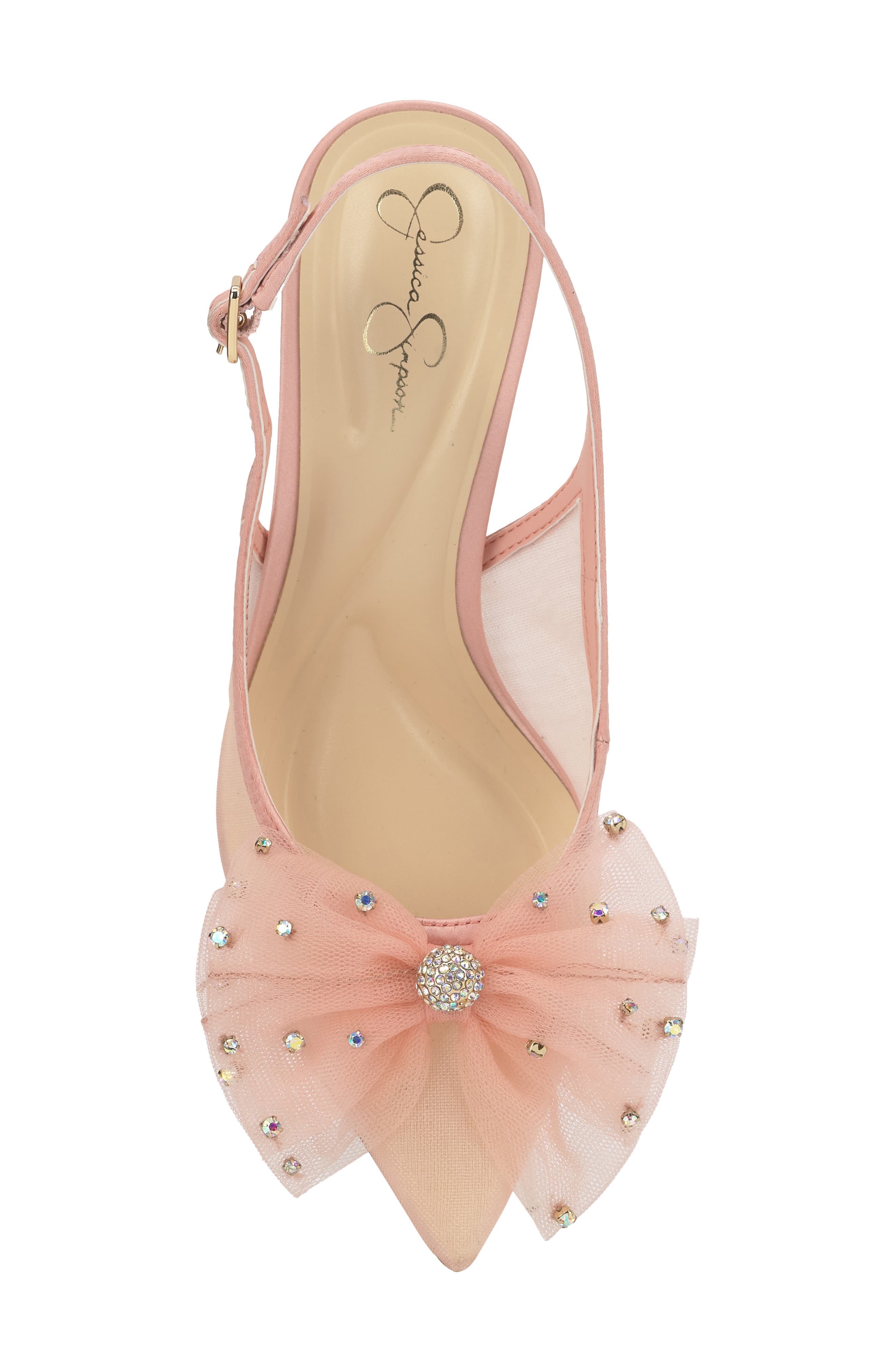 Jessica Simpson Lavilra Slingback Pointed Toe Pump, Alternate, color, Red 01