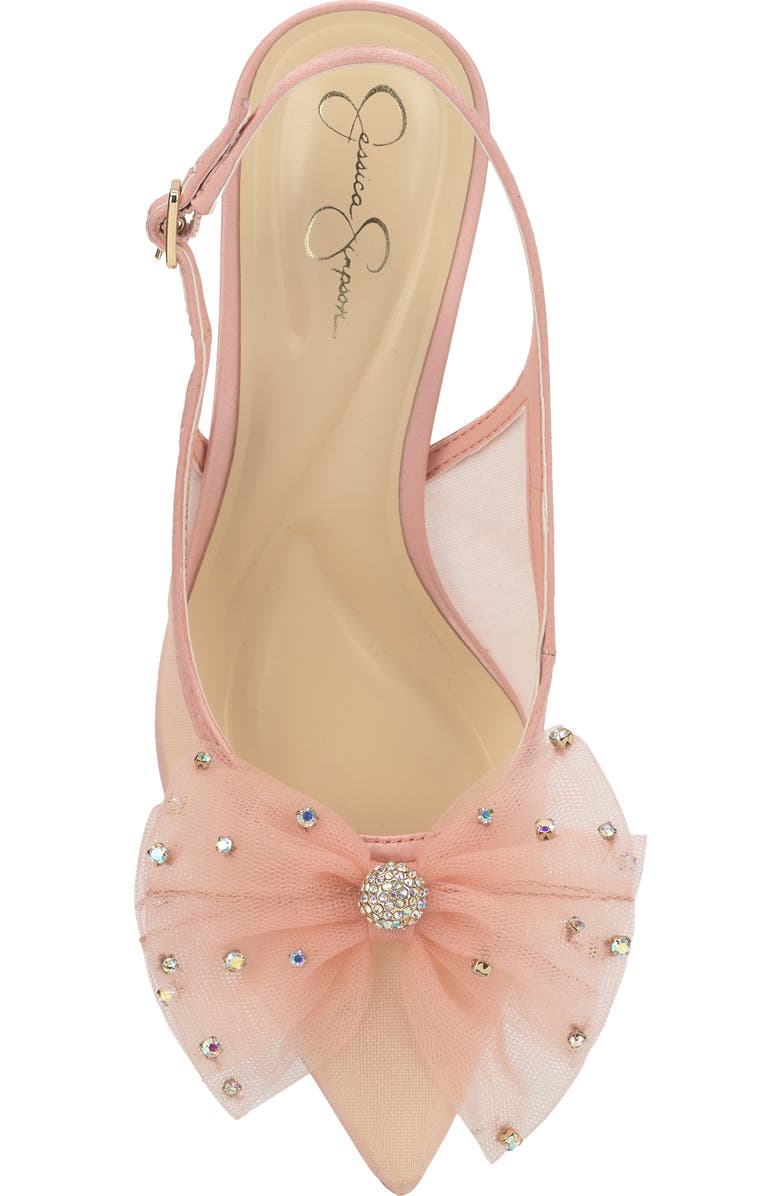 Jessica Simpson Lavilra Slingback Pointed Toe Pump, Alternate, color, Red 01