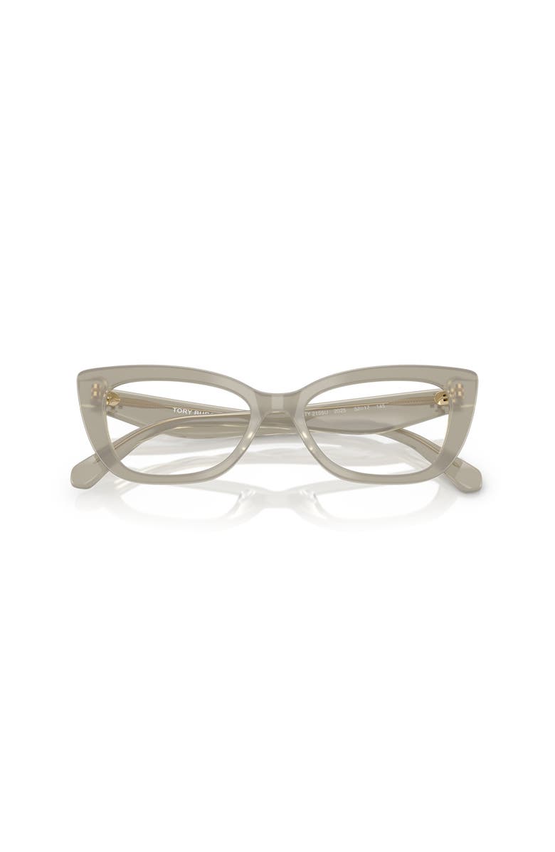 Tory Burch 52mm Cat Eye optical glasses, Alternate, color, Grey