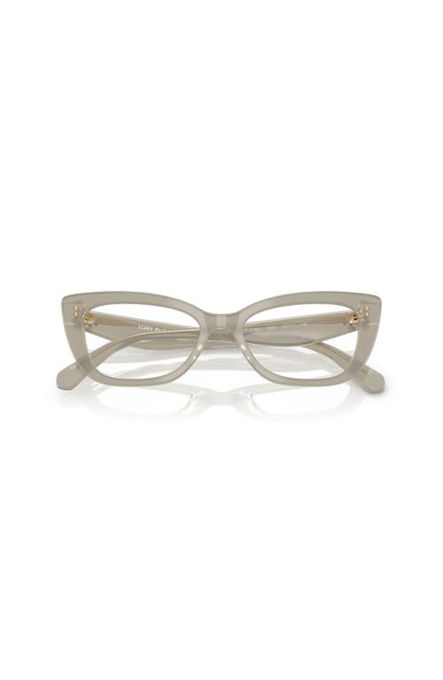 Tory Burch 52mm Cat Eye Optical Glasses In Gray