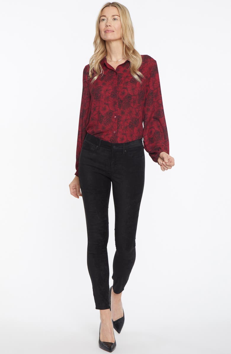 NYDJ Ami Faux Suede Ankle Skinny Pants, Alternate, color, 