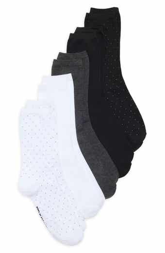 5-Pack Assorted Pin Dot Ankle Socks