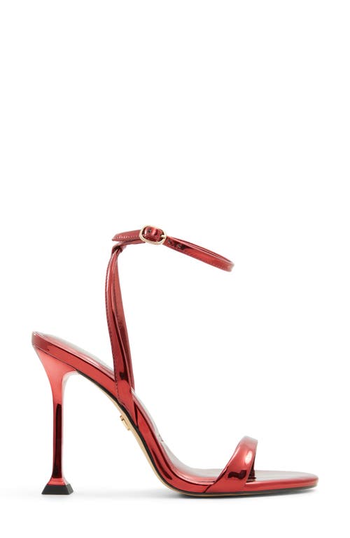 Aldo Lydala Ankle Strap Sandal In Red