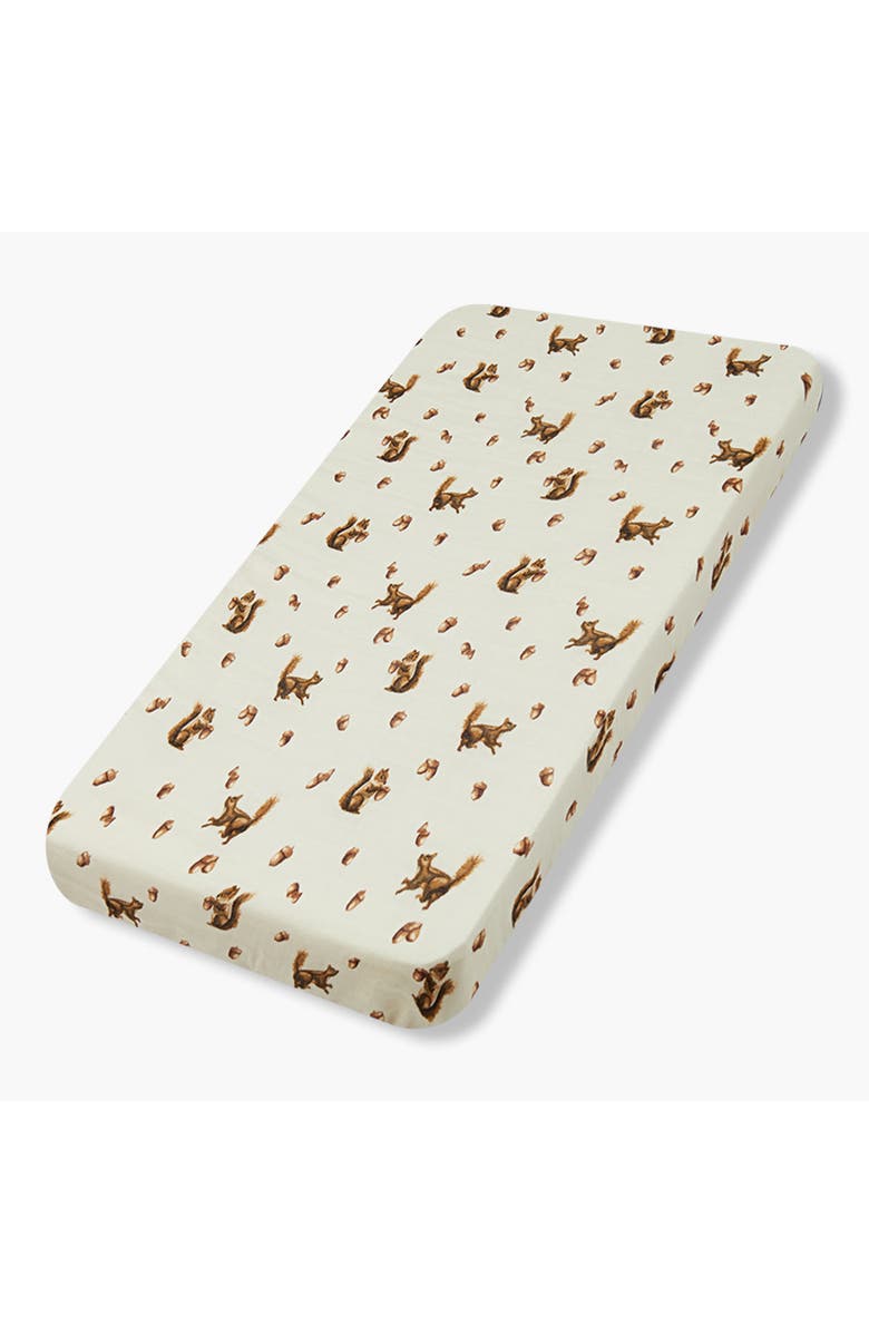Milkbarn Crib Sheet, Main, color, Chipmunk