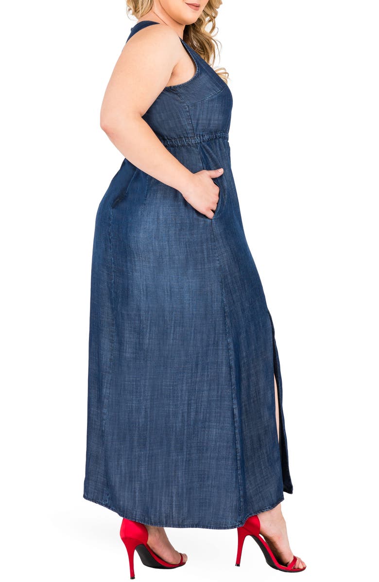 Standards & Practices Amber Maxi Chambray Dress, Alternate, color,