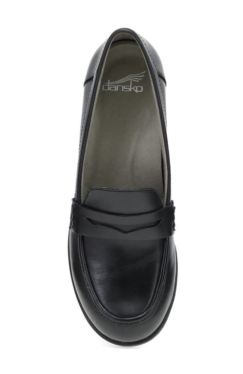 Dansko Danica Waterproof Penny Loafer Pump In Black