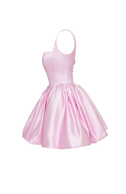 Milla Adorable Pink Mini Dress With Puffy Skirt, Glow-up