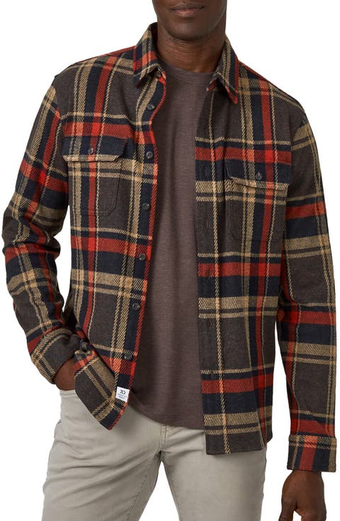 Generation Plaid Double Knit Button-Up Shirt