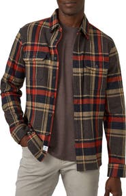 7 Diamonds Generation Plaid Double Knit Button-Up Shirt