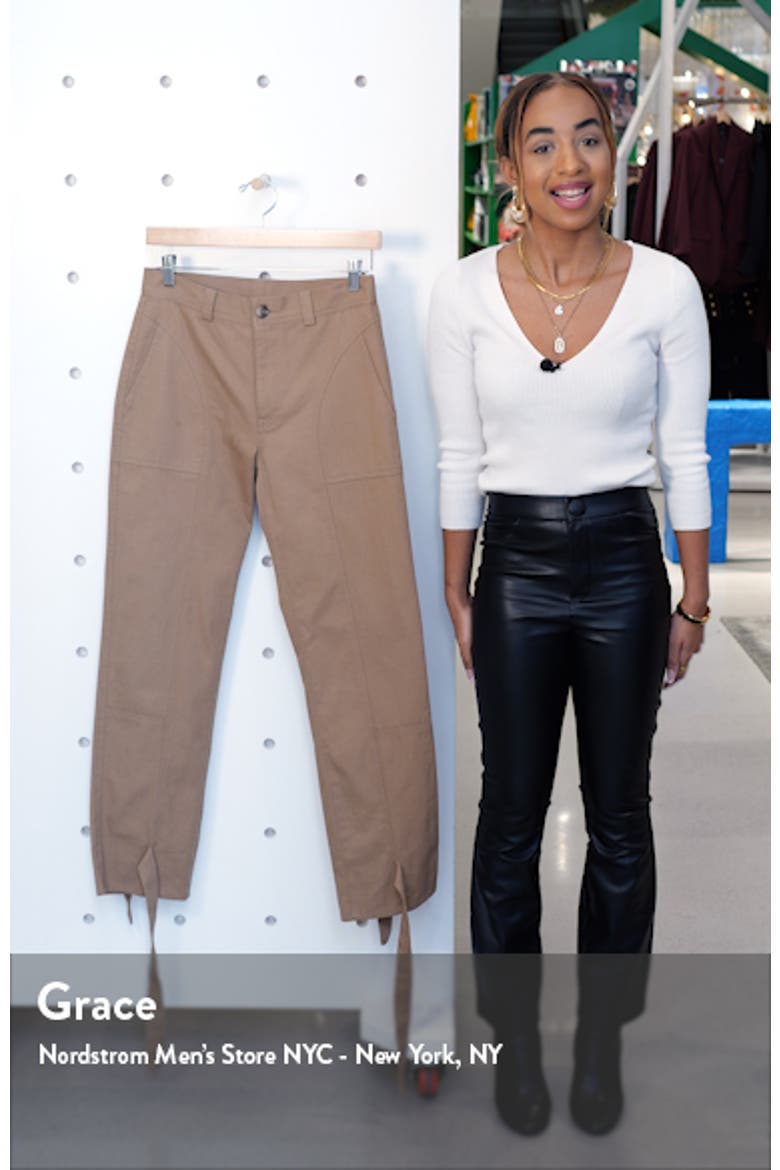 Darcy Cinch Ankle Twill Trousers video