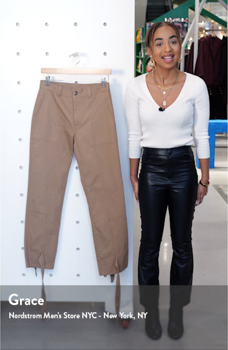 Darcy Cinch Ankle Twill Trousers, sales video thumbnail