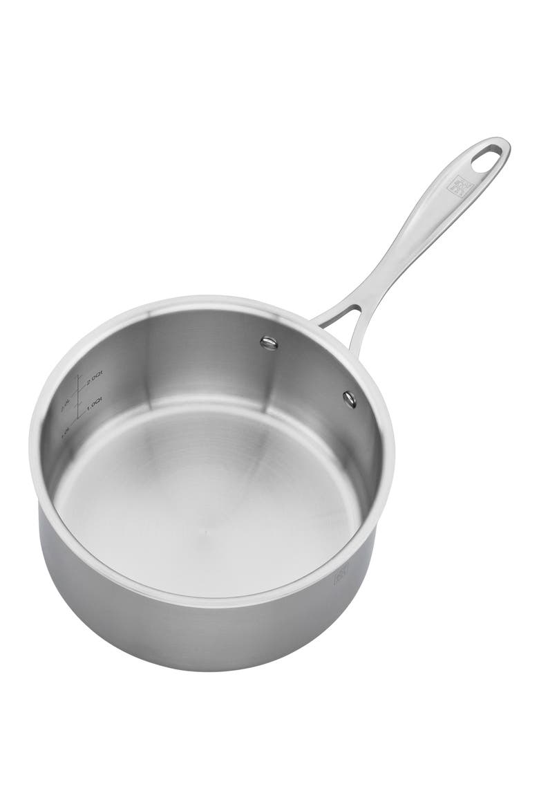 Spirit 3-Ply 3-Quart Sauce Pan with Helper Handle and Lid, Alternate, color, no color