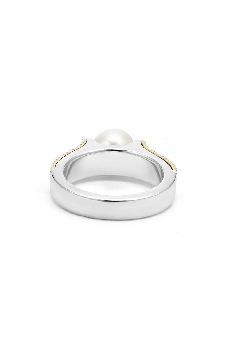 LAGOS Luna Pearl Lux Ring, Alternate, color, Silver