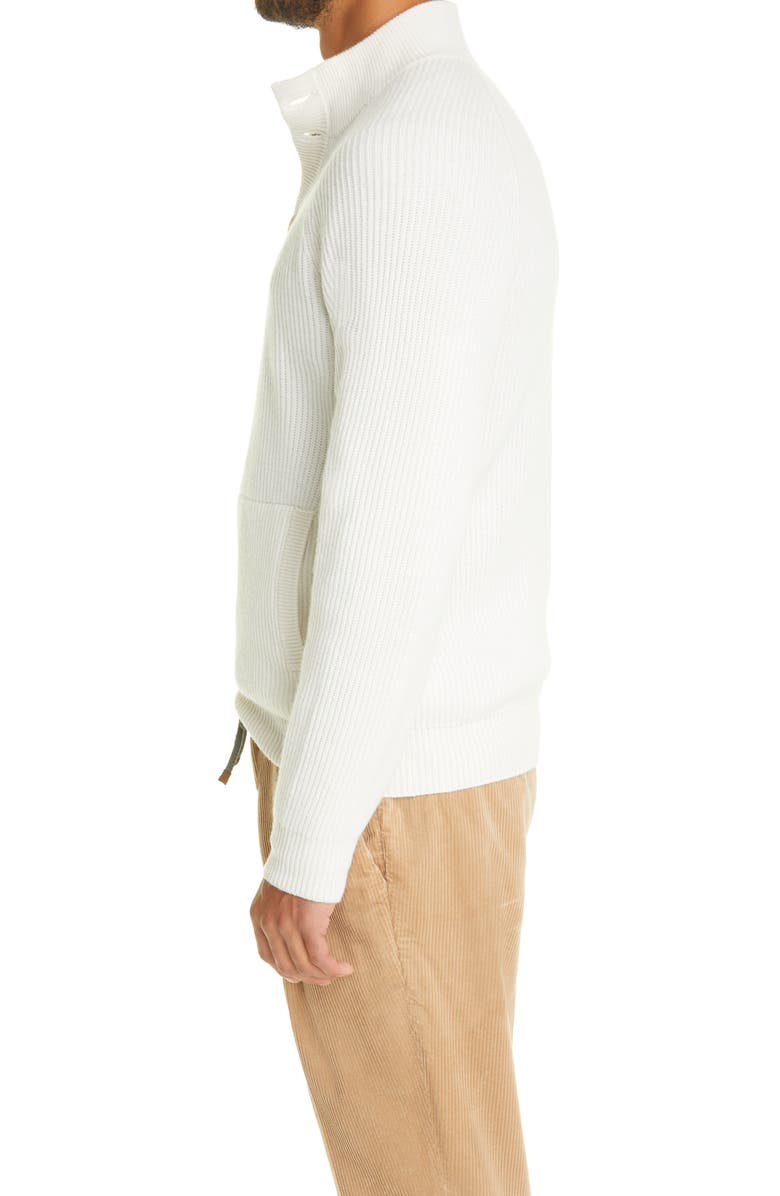 Brunello Cucinelli Rib Cashmere Sweater, Alternate, color, 