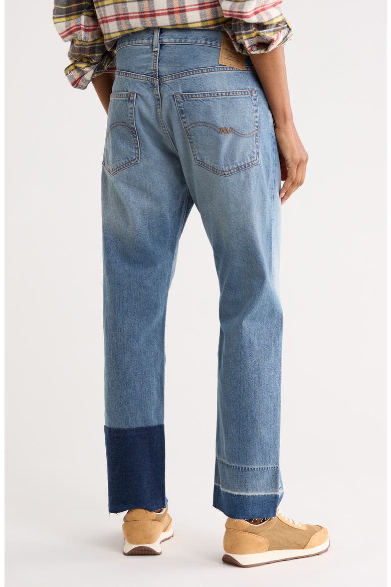 Lucy Released Raw Hem Boyfriend Jeans, Alternate, color, WYTHE INDIGO