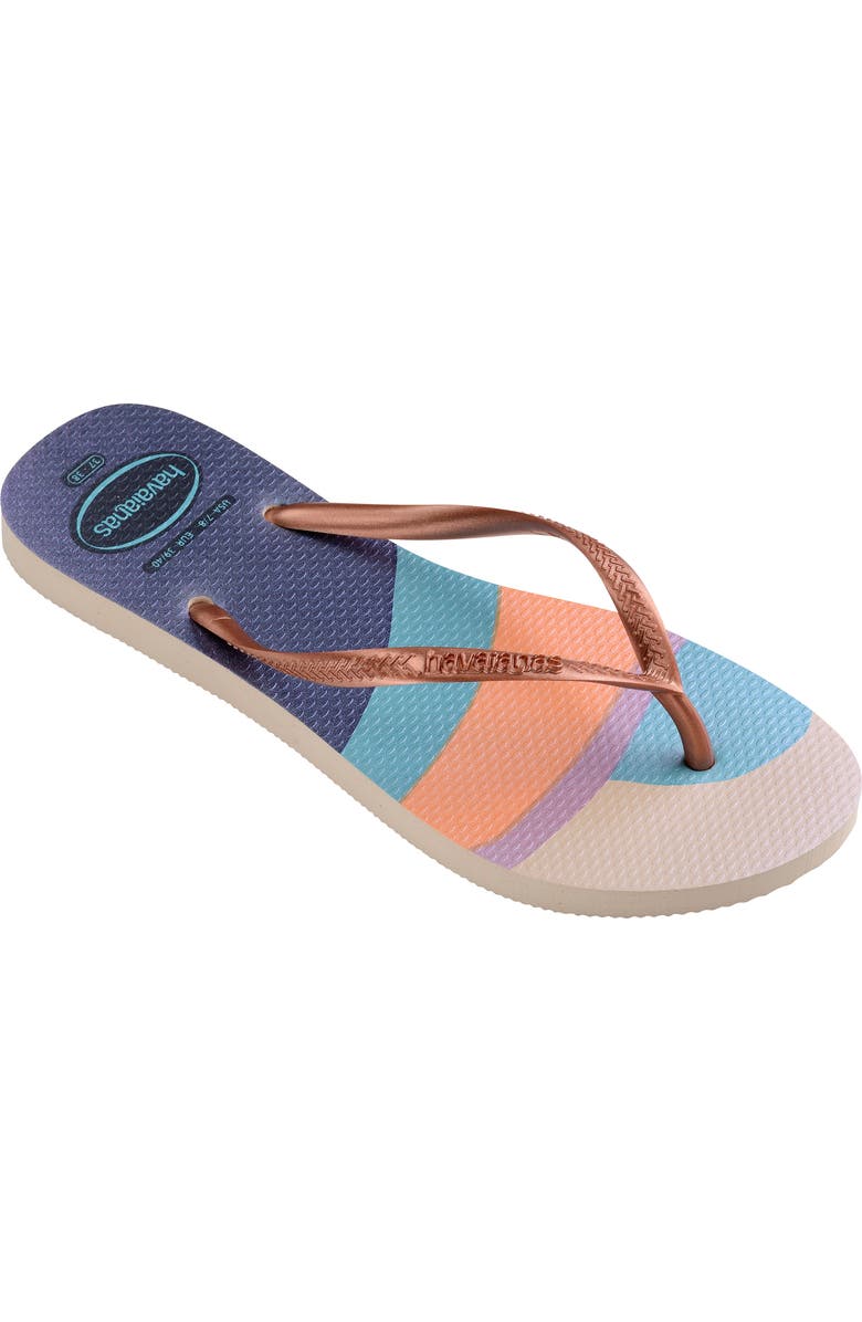 Havaianas Slim Palette Flip Flop, Main, color, Beige