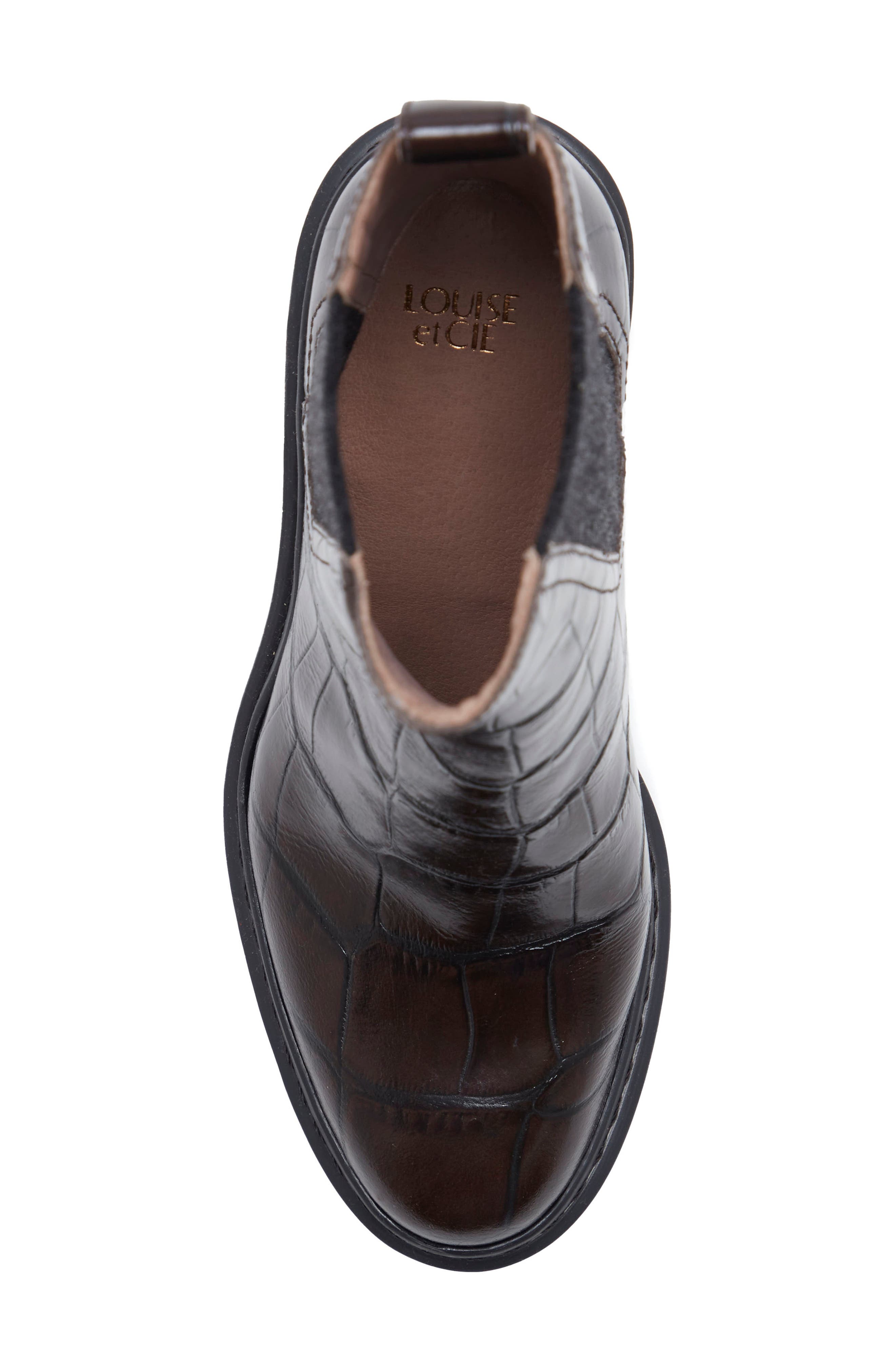 Varsan Platform Chelsea Boot, Alternate, color, DEEPER MAHOGANY / BLACK
