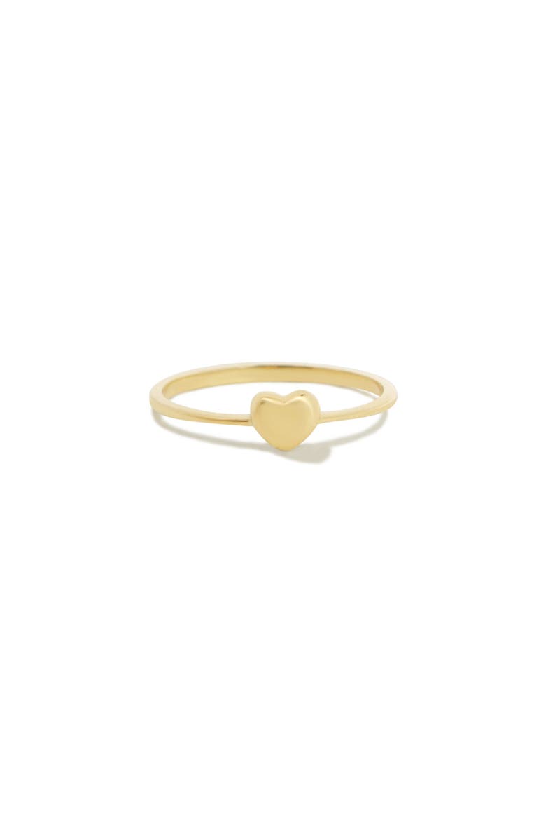Gold Puffy Heart Ring, Main, color, Yellow Gold