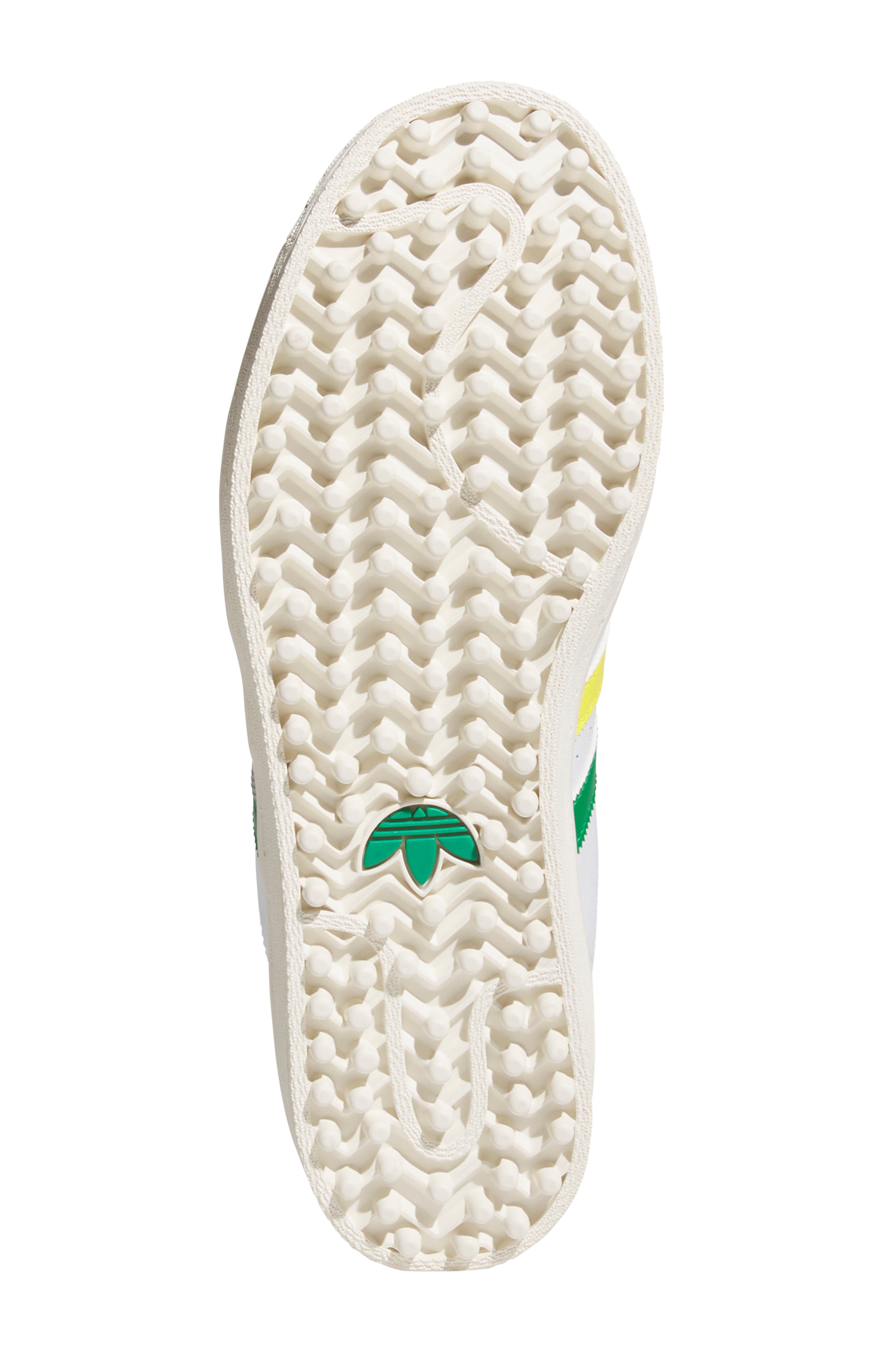adidas Superstar Spikeless Golf Sneaker, Alternate, color, White/ Green/ Yellow