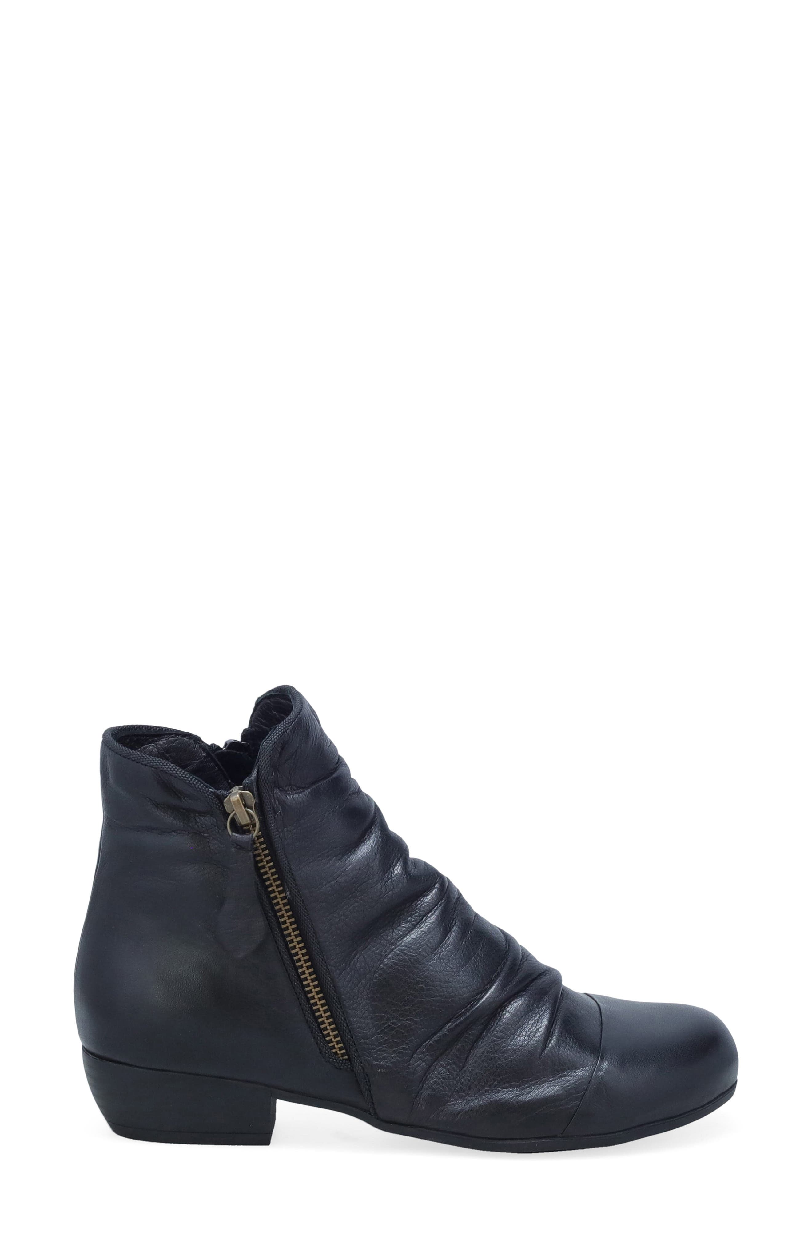 Cammi Leather Bootie, Alternate, color, BLACK