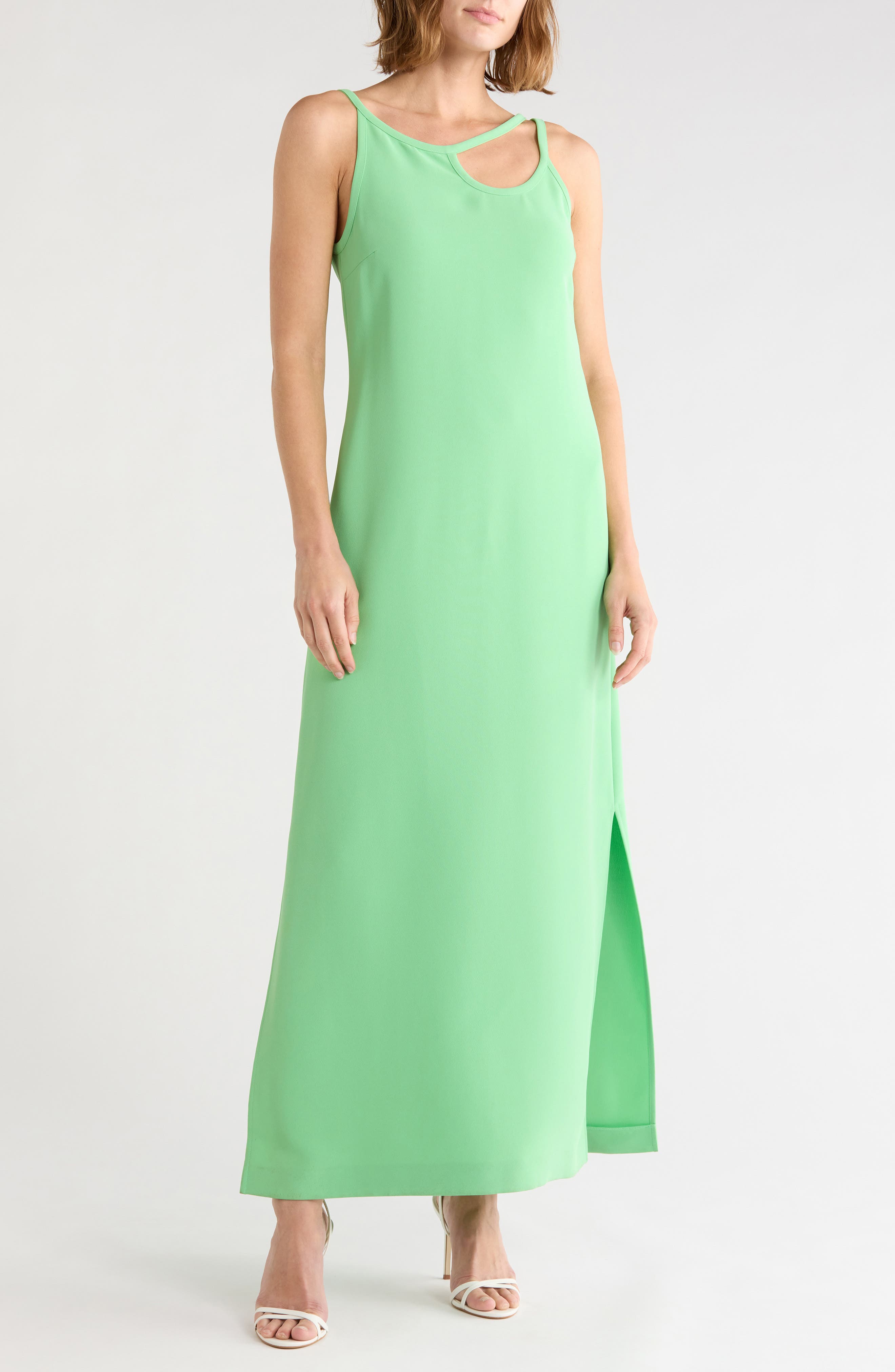 Asymmetric Cutout Maxi Dress
