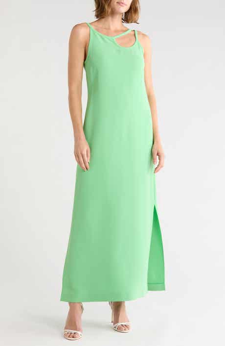 Asymmetric Cutout Maxi Dress