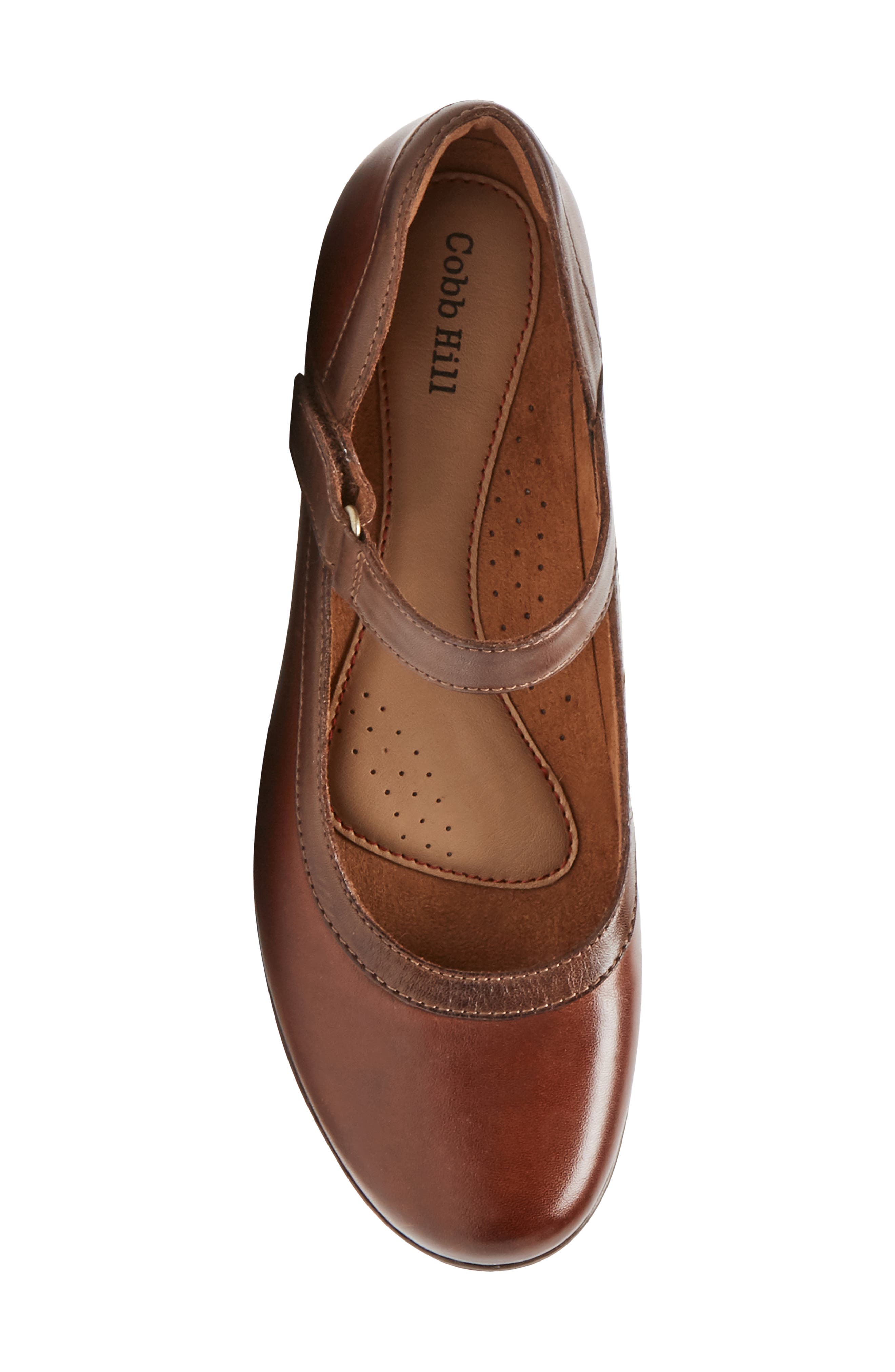 Laurel Mary Jane, Alternate, color, BROWN LEATHER