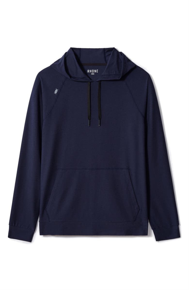 Rhone Atmosphere Midweight Hoodie, Alternate, color, Navy