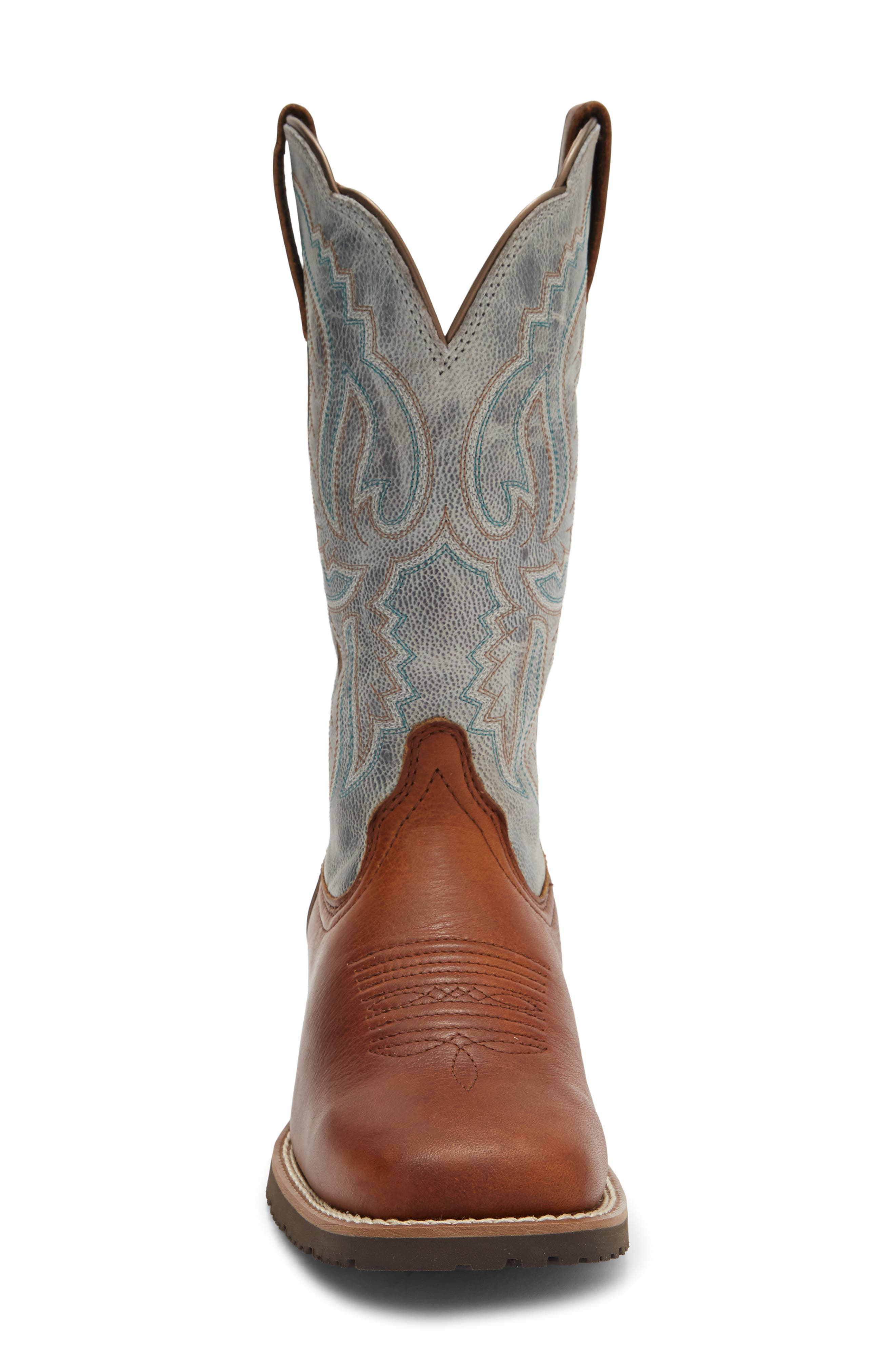 Hybrid Ranchwork Boot, Alternate, color, PEANUT/ WARM BROWN